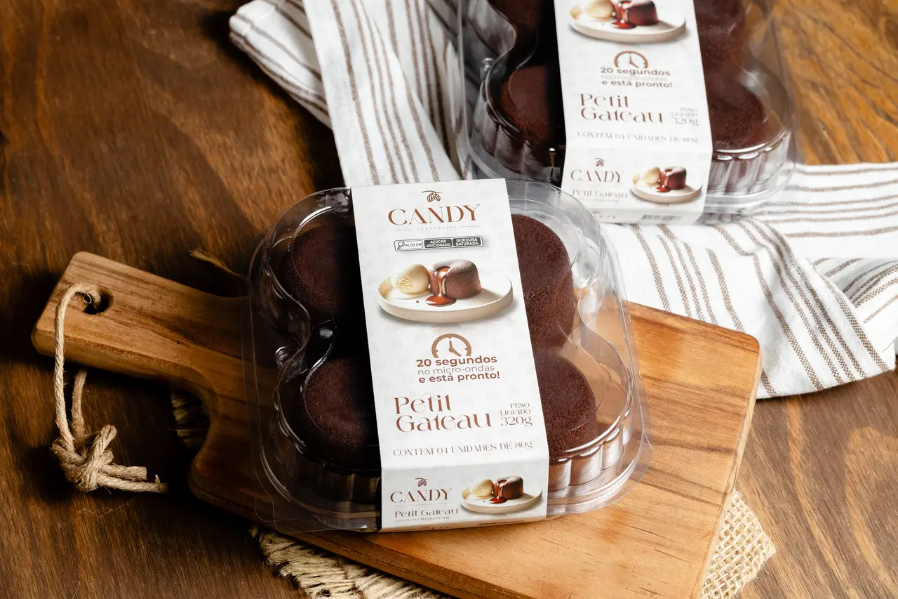 Produtos Candy em suas embalagens oficiais